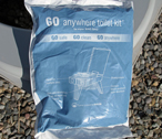 Equipment Rental: Toilet Waste Bags (good for 4 uses)